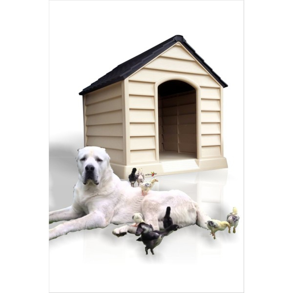 M3 Decorium Dev Büyük Yüksek Geniş 100X95CM Isı Yalıtımlı Havalandırmalı Köpek Kulübesi Evi Yuvası Kümesi Kafesi Evcil Hayvan Ürünleri Fiyatı