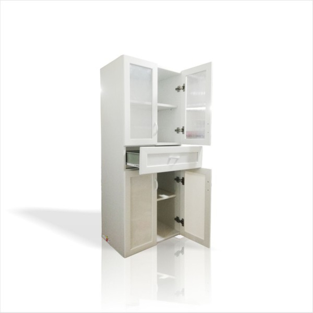 M3 Decorium Şişmez Paslanmaz Çürümez Suya Dayanıklı Pvc Banyo Wc Çadır Karavan Sahra Arazi Balkon Dolabı - Yok - Beyaz Gardrop & Dolap Fiyatı