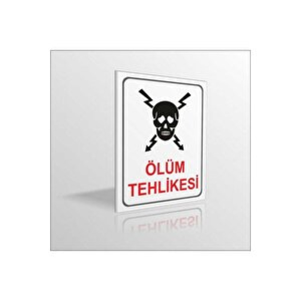 M3decorium 18x24cm. Ölüm Tehlikesi Yüksek Voltaj Ikaz Levhası 3mm Kalınlık İş Güvenliği Ürünleri Fiyatı