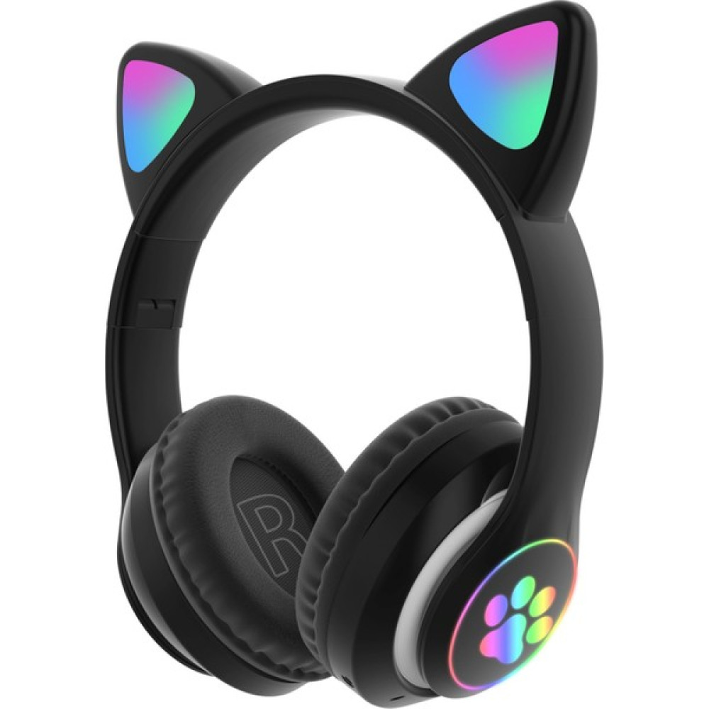 M90 Kart Girişli Kedi Bluetooth Kulaklık Yüksek Ses Akıllı LED Kulaklık + 12 Saat Fazla Şarj - Siyah Bluetooth Kulaklık Fiyatı