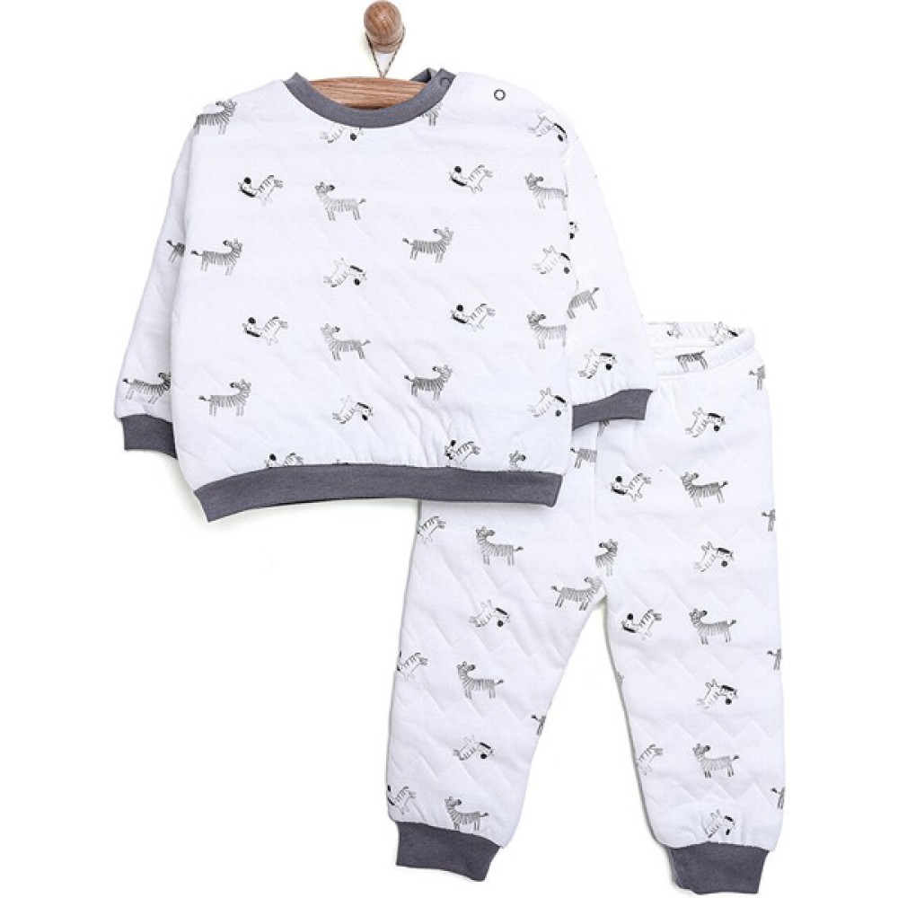 Ma Douce Bebe Yenidoğan Kapitone Sweatshirt Patiksiz Alt 2li Takım Unisex Bebek Giysi Takım Fiyatı