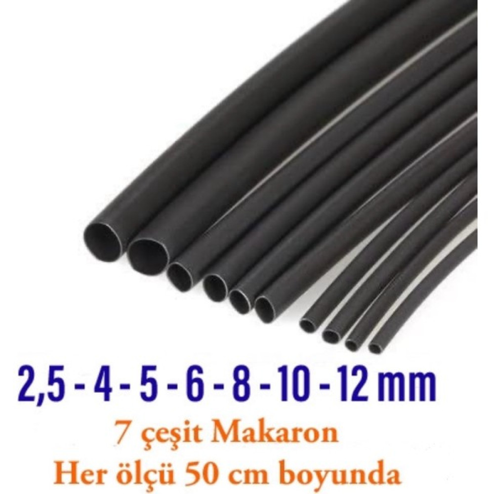 Maasco Isıyla Daralan Makaron Kablo Seti (7 Çeşit Herbiri 50 cm ) Kablo 7-Cesit-Makaron-Set 7 Çeşit Elektrikli El Aletleri Fiyatı