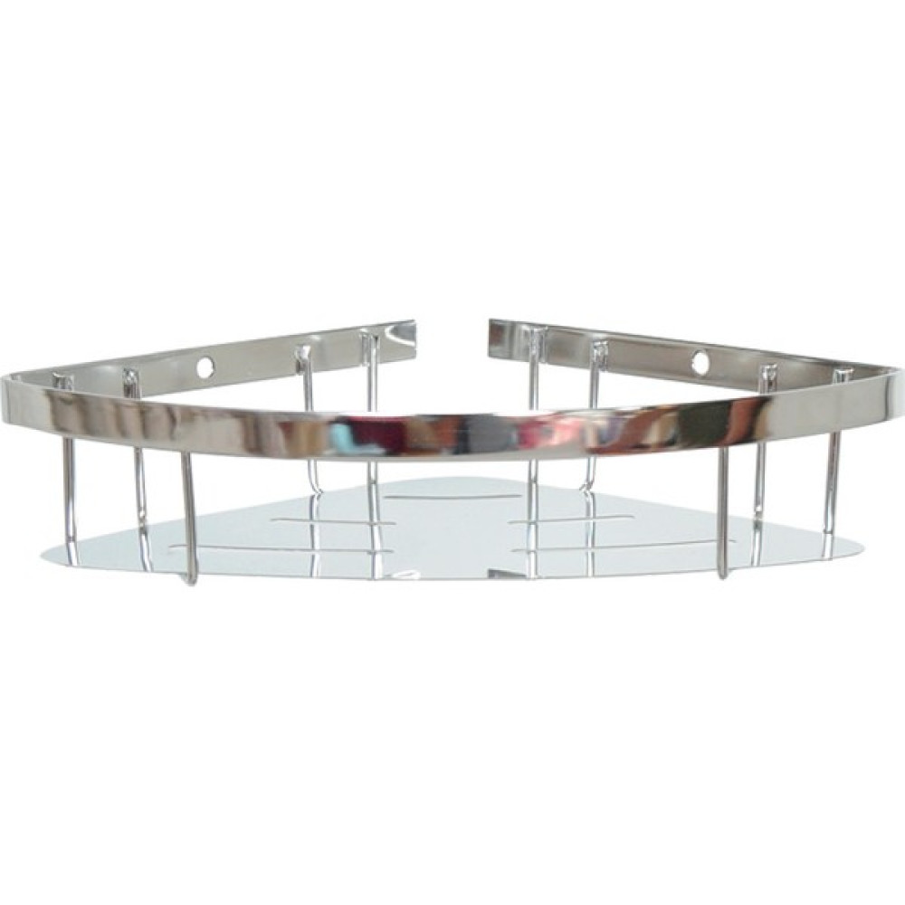 Mabello Oval Banyo Köşeliği Banyo Rafı 18 x 18 cm Paslanmaz Çelik Mabe Banyo Rafı Fiyatı