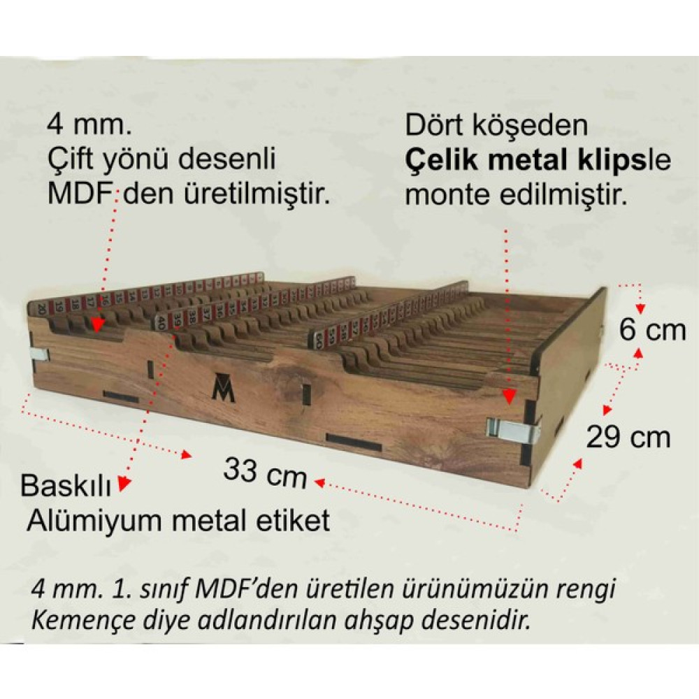 Maben Md-60 Ahşap Ziyaretçi Kart Kutusu Plastik Kart Malzemeleri Fiyatı