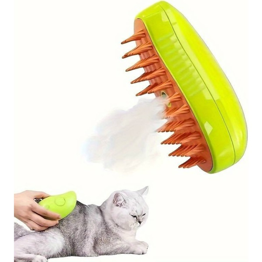 Mabs Tech USB Şarjlı Buharlı Kedi & Köpek Tüy Temizleme Fırçası Tarağı - Masaj Aleti, Yumuşak Silikon Fırça Evcil Hayvan Ürünleri Fiyatı