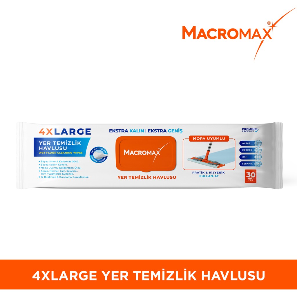 Mac 4xl Yer Temiz. Havlusu Beyaz Sabun Koku-30 Ad El / Yüz Havlusu Fiyatı