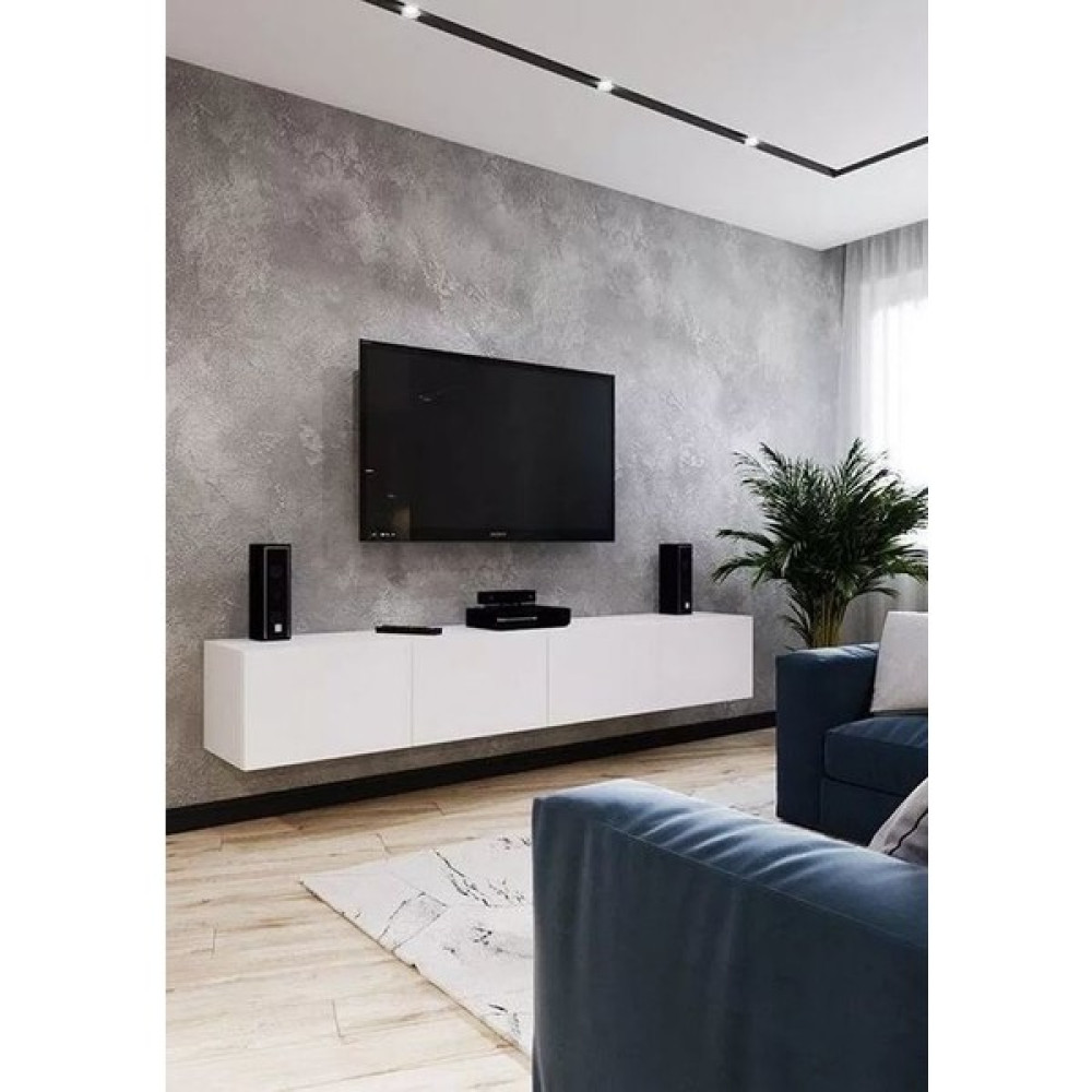 Mac Dizayn Milas Tv Ünitesi - Beyaz Tv Ünitesi / Sehpası Fiyatı