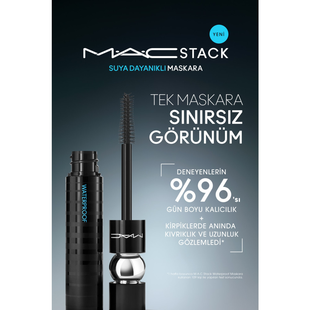 M.A.C M·a·cstack Waterproof Suya Dayanıklı Maskara - Black Stack - 12ml - 773602613700 Rimeller / Maskaralar Fiyatı