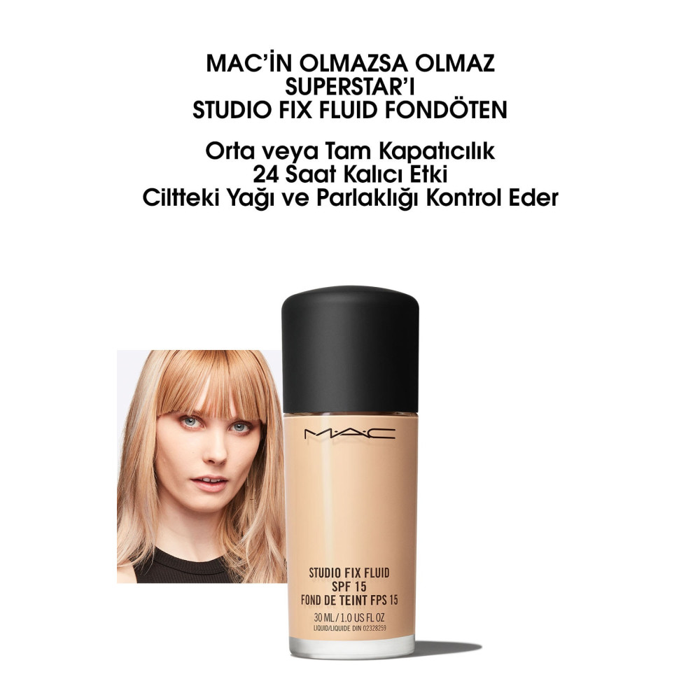 M.A.C Studio Fix Fluid Fondöten Spf 15 Nc15 773602103478 Fondötenler Fiyatı