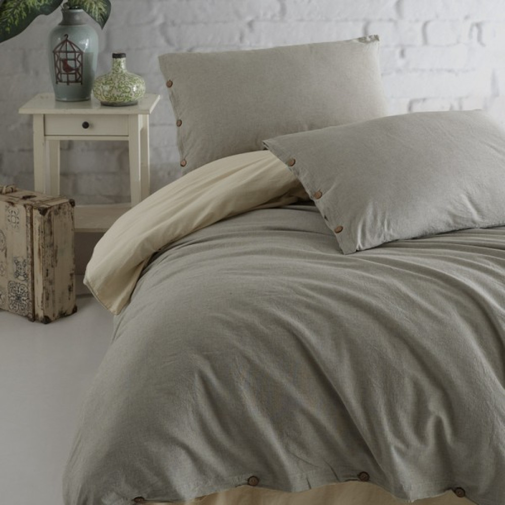 Macas Home Athena %100 Pamuklu Ipliği Boyalı Yıkamalı Tek Kişilik Nevresim Takımı 160*220 - Zeytin Yeşili - 160 x 220 cm Nevresim Takımı Fiyatı