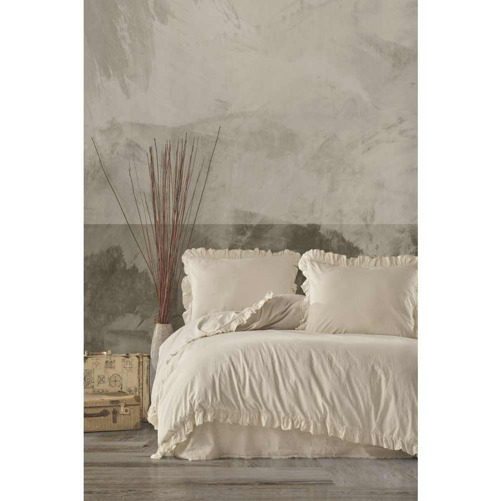 Macas Home Grace %100 Pamuklu Fırfırlı Ipliği Boyalı Çift Kişilik Nevresim Takımı 200*220 Nevresim Takımı Fiyatı