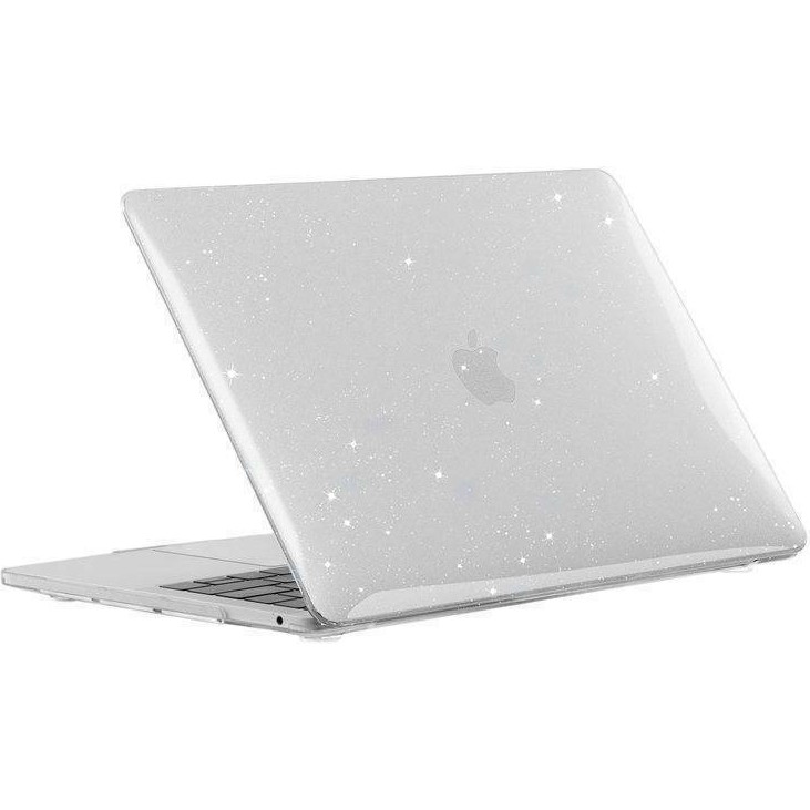 Macbook Air 13.6 2022 A2681 Uyumlu M2 - A3113 M3 Çipli Parlak Kristal Simli Şeffaf Kılıf Hardcase - Parlak Şeffaf Tablet Pc Aksesuarları Fiyatı