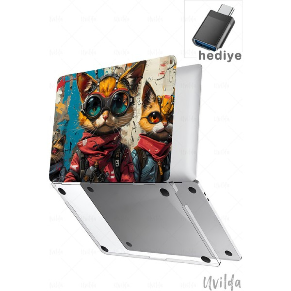 MacBook Air 15 A3114 A2941 Uyumlu Nefes-4 Uv Msoft Baskı Cyber Kediler Oto Boyaları Fiyatı
