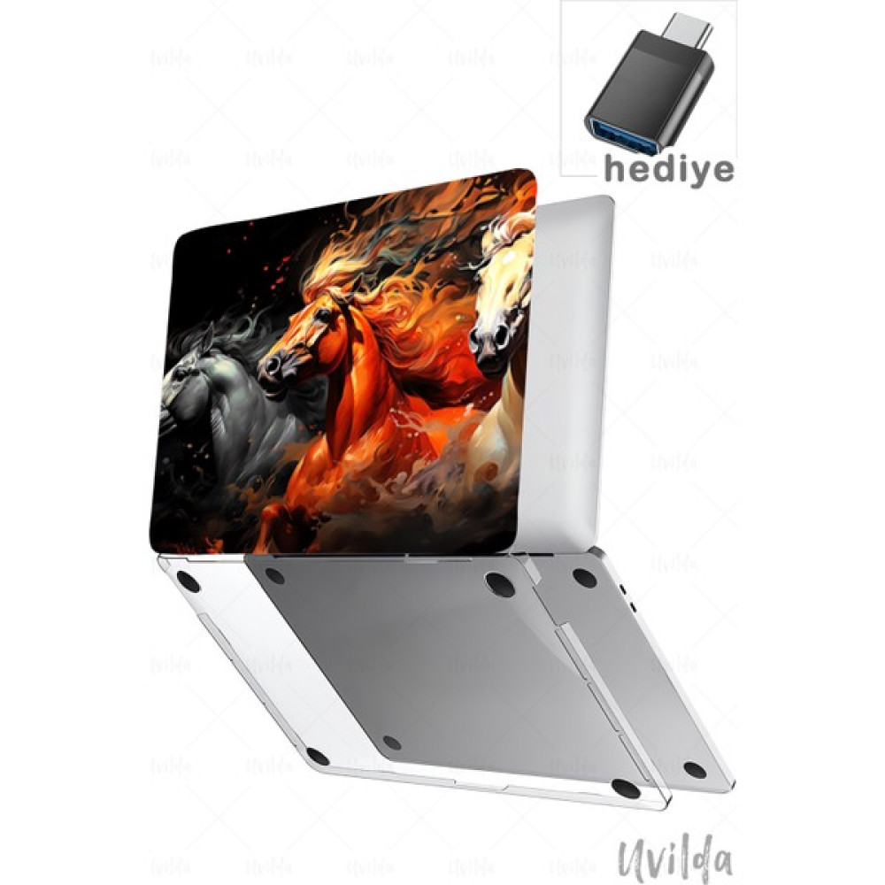 MacBook Air 15 A3114 A2941 Uyumlu Nefes-5 Msoft Uv Kapak Ruhani Atlar Oto Boyaları Fiyatı