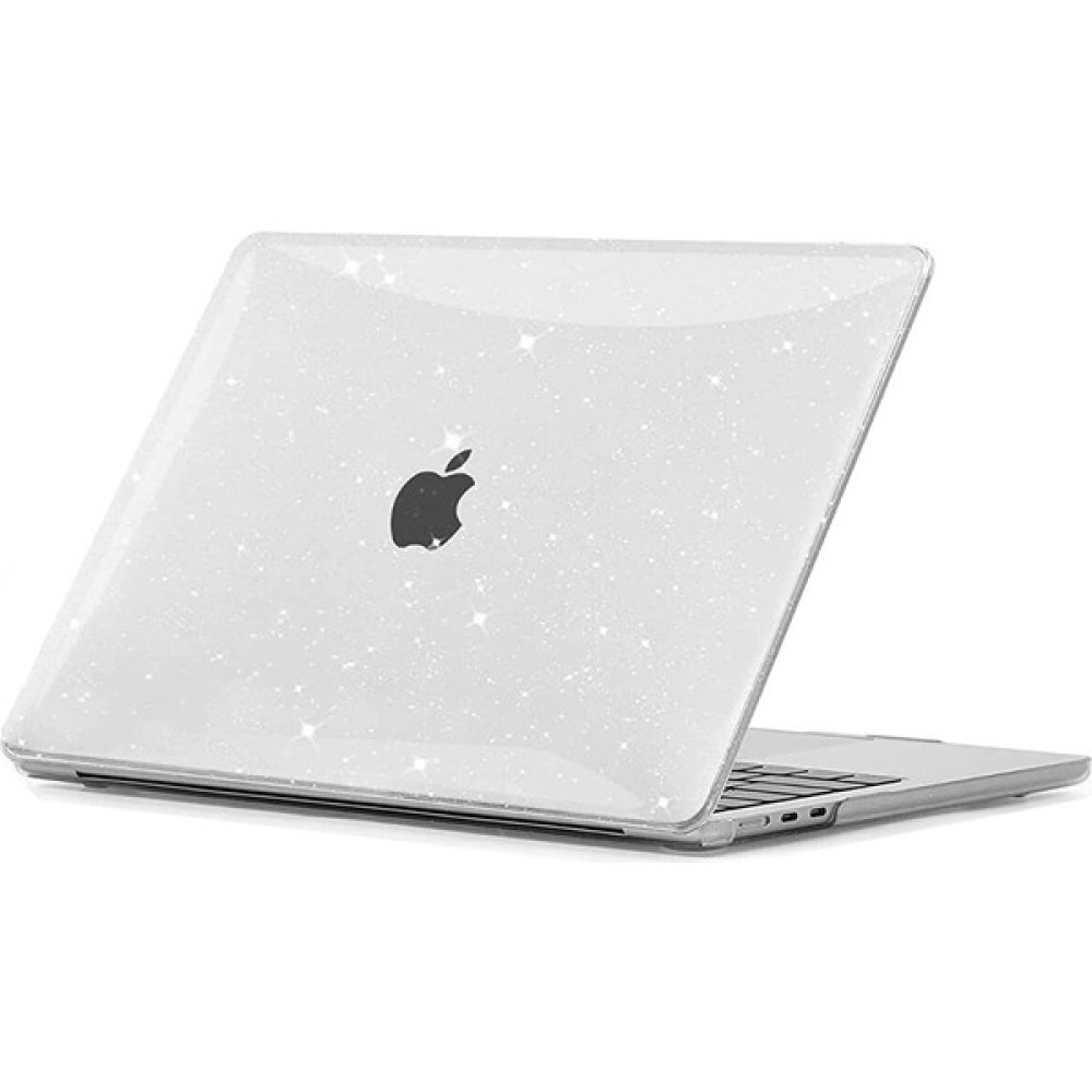 MacBook Air M2 13.6” 2022 A2681 Simli Parlak Şeffaf Kılıf Kapak 13.6" Uyumlu 360° Koruma - Simli Şeffaf Tablet Pc Aksesuarları Fiyatı