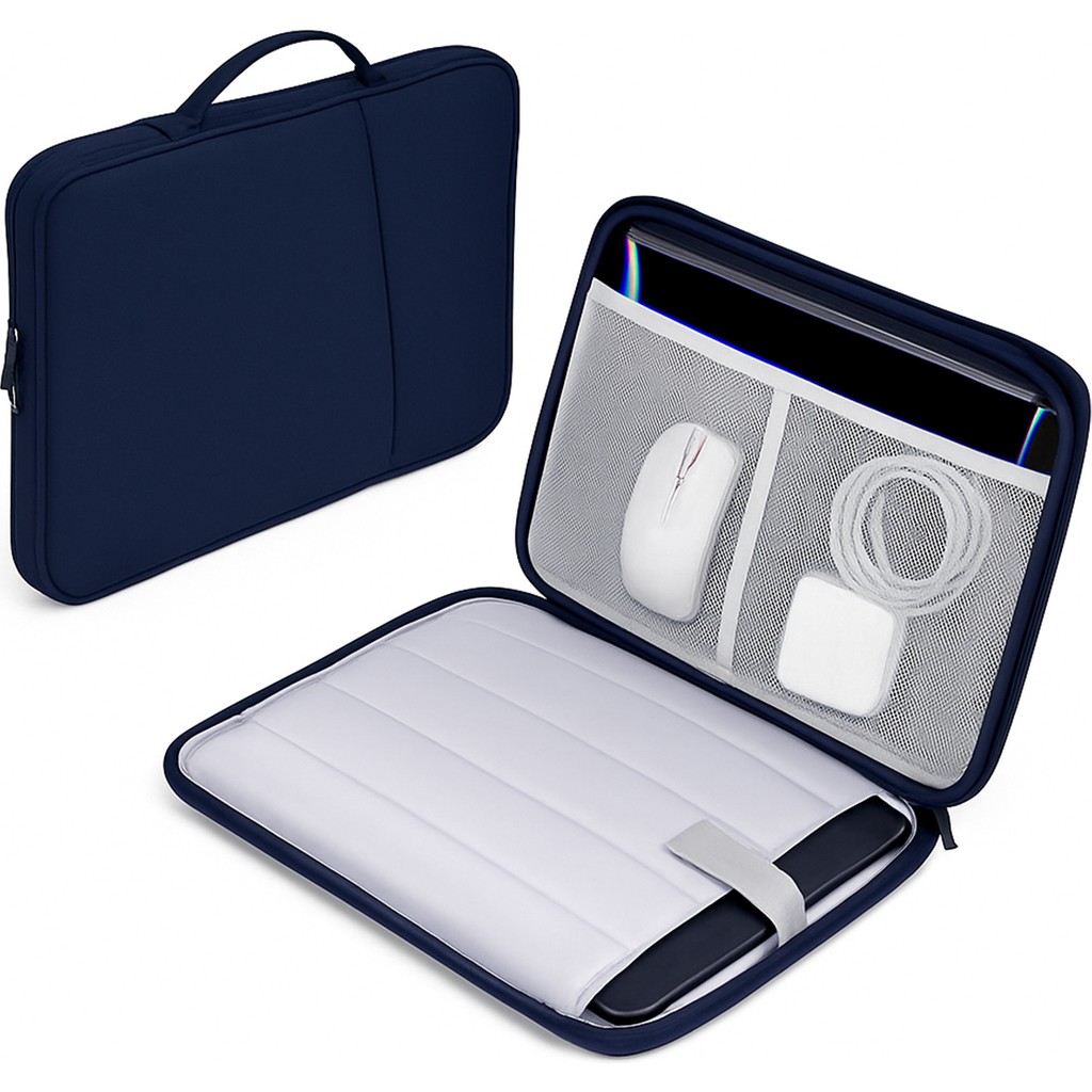Macbook Air Pro M2, M1, Ipad, Natebook, Tablet Kılıfı, 14'' Uyumlu Taşıma Çantası - Lacivert Tablet Kılıfı Fiyatı