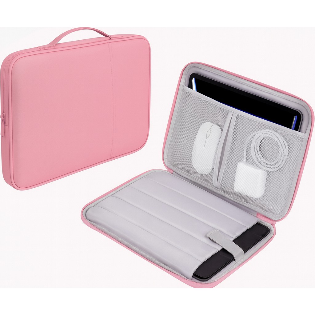 Macbook Air Pro M2, M1, Ipad, Natebook, Tablet Kılıfı, 14'' Uyumlu Taşıma Çantası - Pembe Tablet Kılıfı Fiyatı
