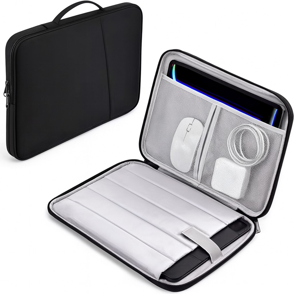 Macbook Air Pro M2, M1, Ipad, Natebook, Tablet Kılıfı, 14'' Uyumlu Taşıma Çantası - Siyah Tablet Kılıfı Fiyatı