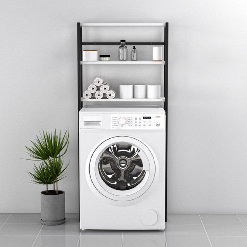 Macco Mobilya Banyo Dolabı Çamaşır Makinesi Dolabı Banyo Rafı Çamaşır Makina Üstü Dolap Banyo Düzenleyici Beyaz Banyo Dolabı / Mobilyası Fiyatı