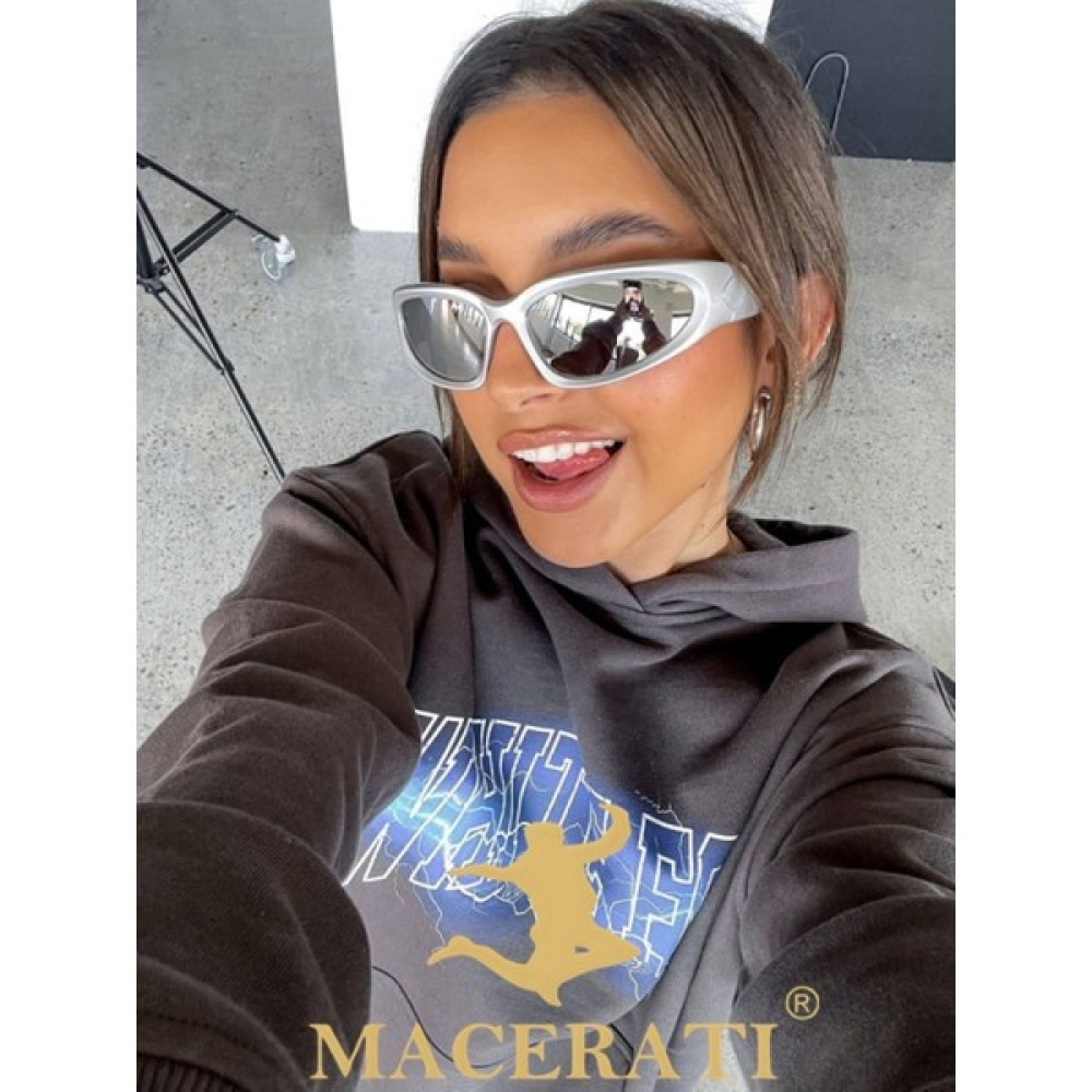 Macerati Silver Mirror Y2K Vintage Fashion Aynalı Hafif Unisex Güneş Gözlüğü - Gri Unisex Güneş Gözlükleri Fiyatı