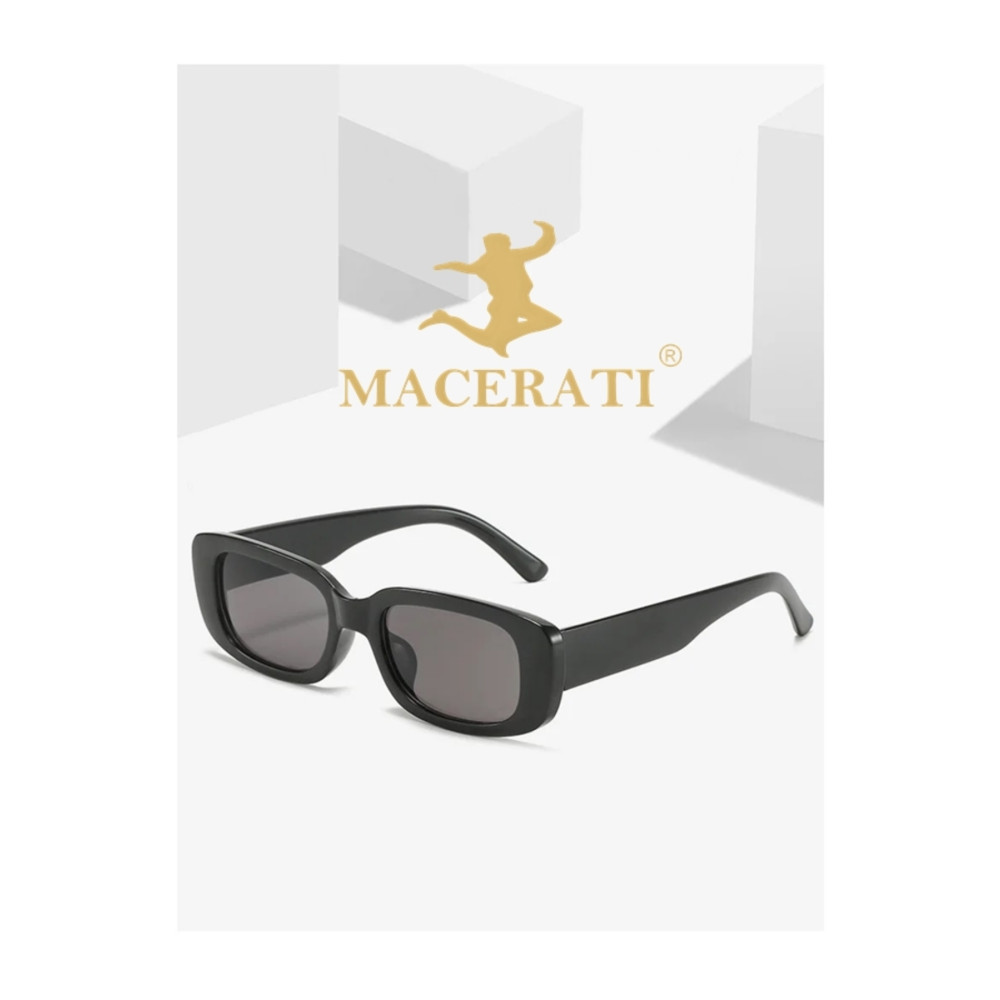 MACERATİ Unisex Siyah Vintage Retro Kemik Güneş Gözlüğü Chunkyframe Güneş Gözlükleri Fiyatı