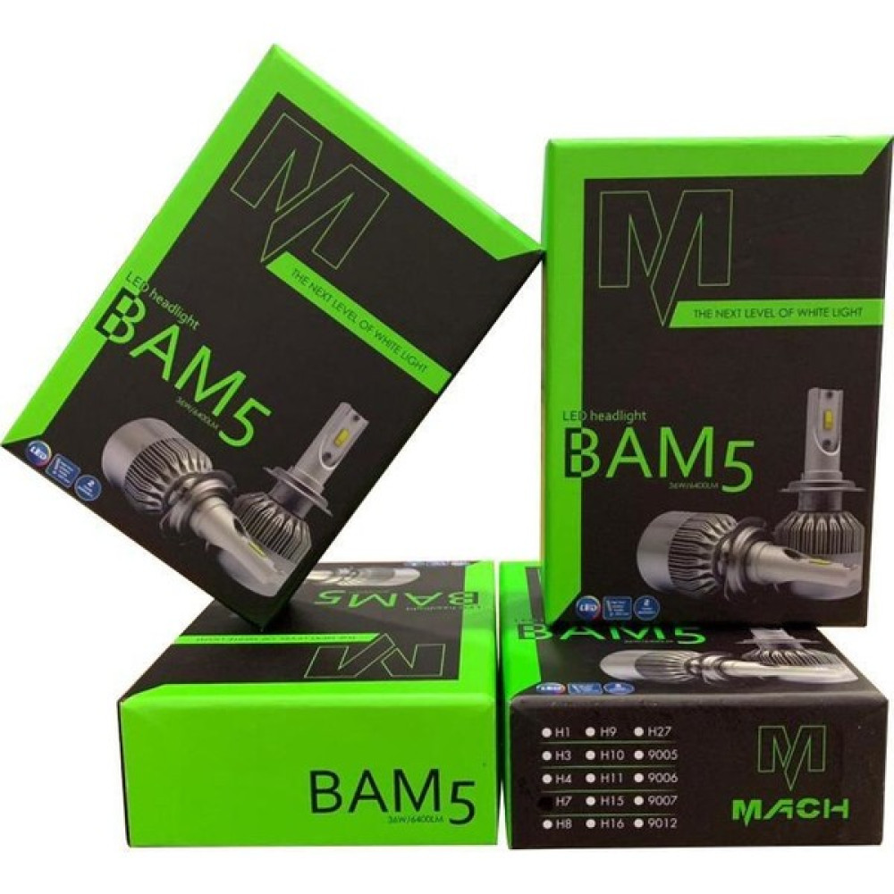 Mach Bam5 Pro H27 Led Xenon Şimşek Etkili Beyaz - 6400 Lm 6000K Oto Boyaları Fiyatı