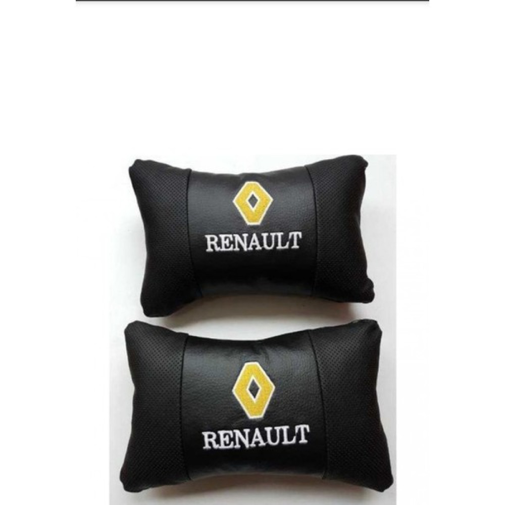 Macha Renault Deri Nakışlı Oto Başlık Boyun Yastığı İki Adet Oto Koltuk Aksesuarları Fiyatı