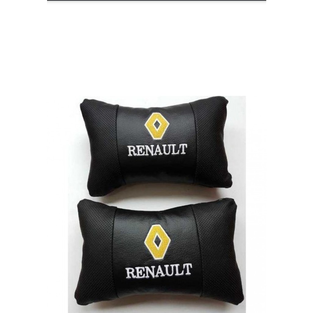 Macha Renault Deri Nakışlı Oto Başlık Boyun Yastığı İki Adet Oto Koltuk Aksesuarları Fiyatı
