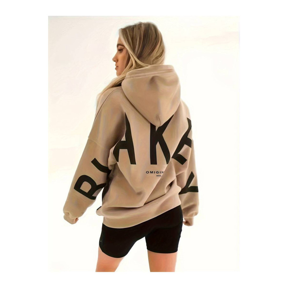 Machetta Unisex Büyük Beden Blake Baskılı Kapüşonlu Oversize Sweatshirt Hoodie 6XL Beden Bayan Sweatshirt Fiyatı