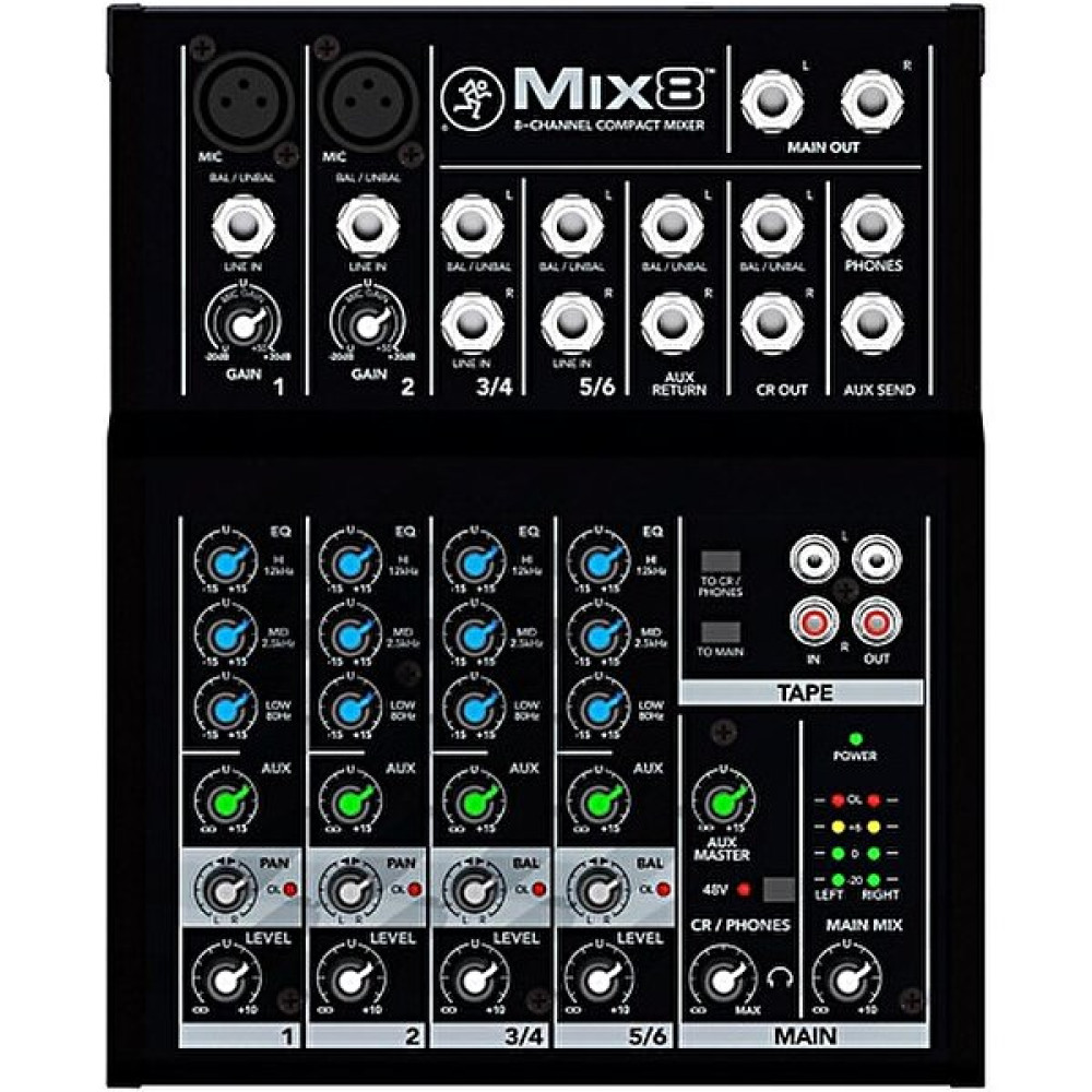 Mackie Mix8 8 Kanal Deck Mikser Mikserler Fiyatı