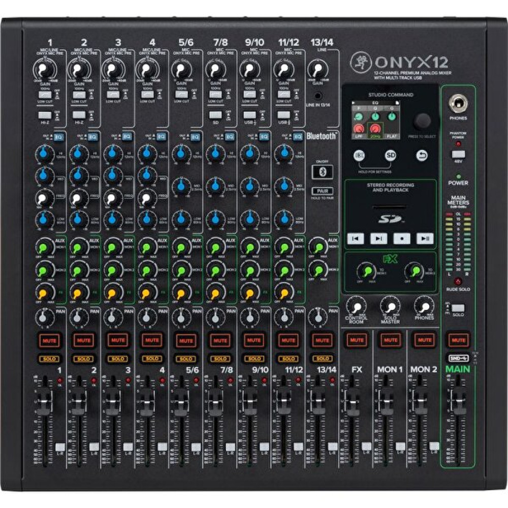 Mackie Onyx12 12 Kanal Multi Track USB Analog Mixer Mikserler Fiyatı