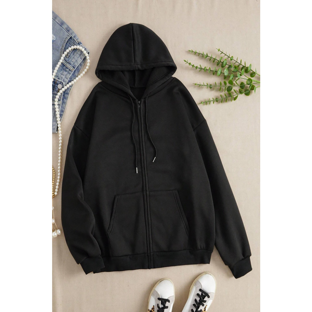 macklin Unisex Kadın Erkek Kapüşonlu Fermuarlı Sweatshirt Polar Ceket M Beden Bayan Ceket Fiyatı