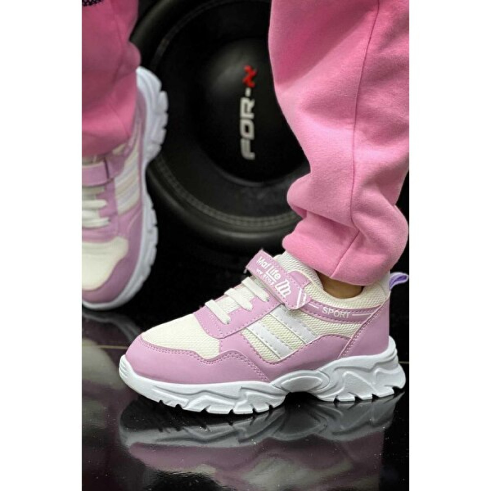 Mackrock Sports Lastikli Cırtlı Yumuşak Esnek Hafif Nefes Alabilen Unisex File Çocuk Sneaker Spor Ayakkabı Kız Çocuk Günlük Ayakkabısı Fiyatı