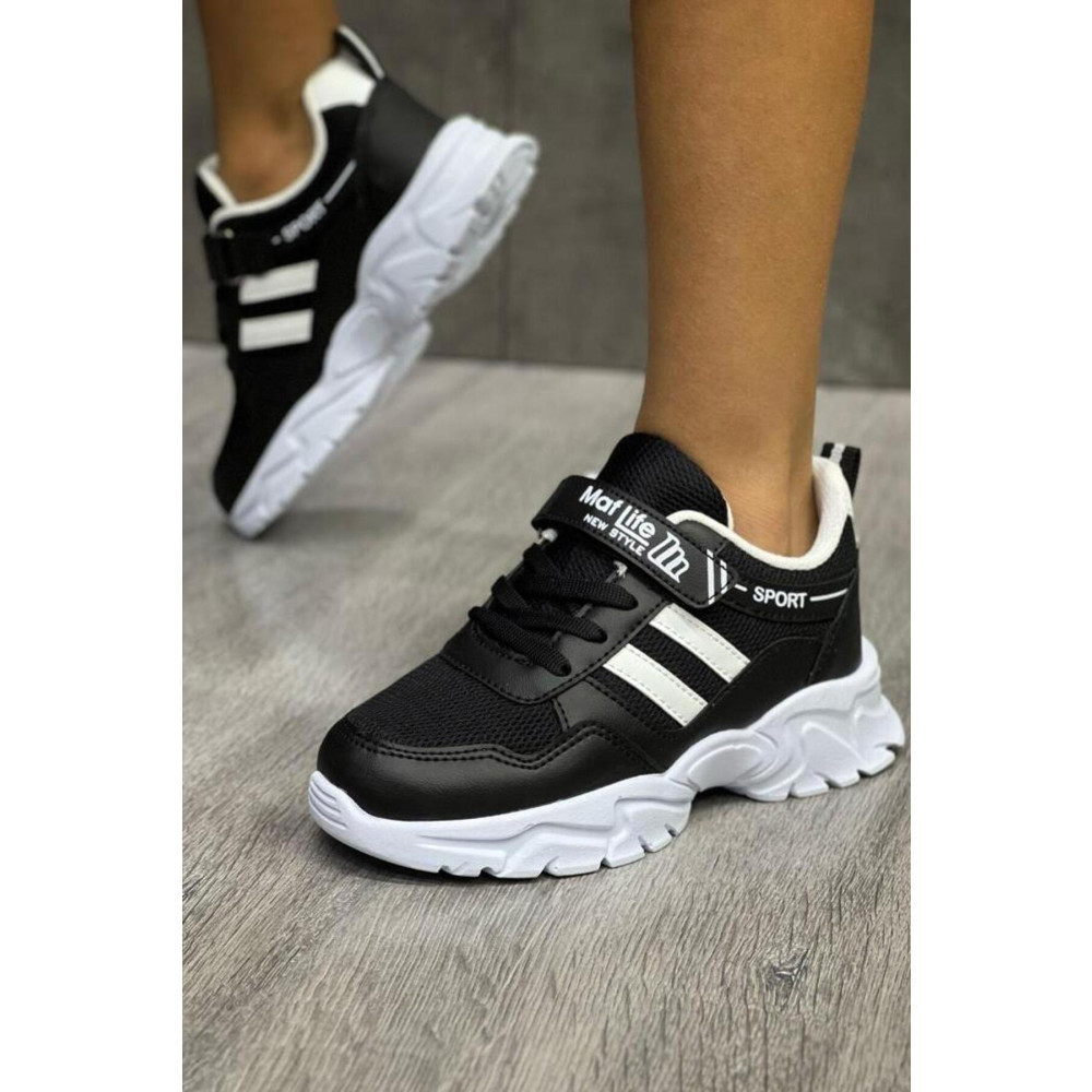 mackrock sports Siyah Lastikli Cırtcırtlı Yumuşak Esnek Hafif Nefes Alabilen Unisex File Çocuk Sneaker Spor Ayakkabı 33 Beden Spor Ayakkabı Fiyatı