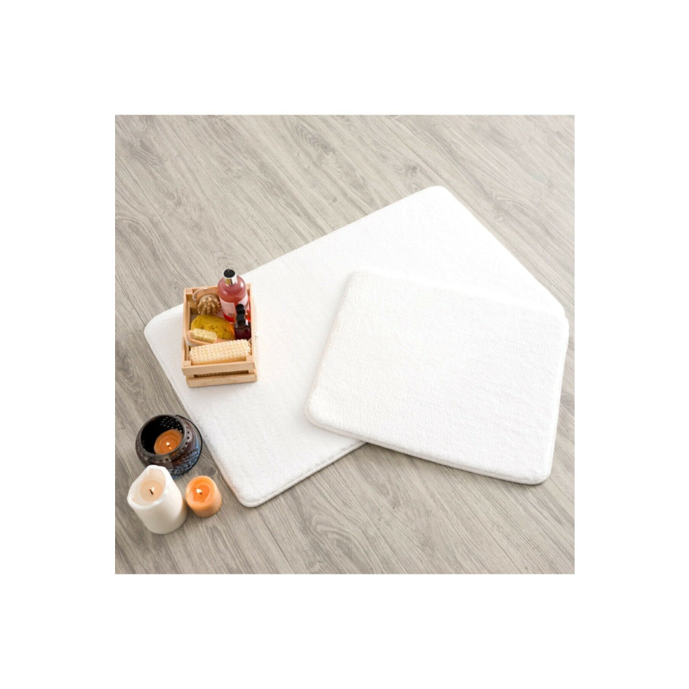 MACRO HOME Banyo Paspas Takımı Peluş Kaymaz Taban Halı Beyaz Banyo Tekstili Fiyatı