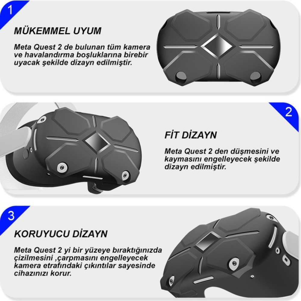 Macrobot Ön Yüz Koruyucu Maske - Meta Quest 2 ile Uyumlu - Çevre Birimleri Fiyatı