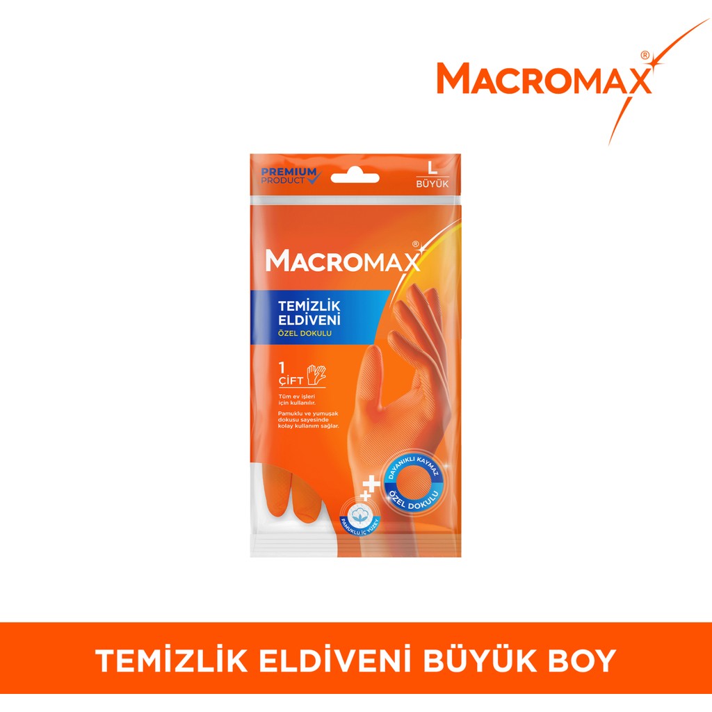 Macromax Büyük Boy Temizlik Eldiveni Temizlik Malzemeleri Fiyatı