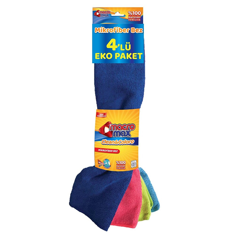 Macromax Eko Mikrofiber Bez 4'Lü Temizlik Malzemeleri Fiyatı