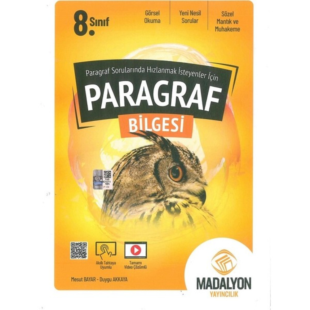 Madalyon 8.sınıf Paragraf Bilgesi Ders Sınav Kitapları Fiyatı