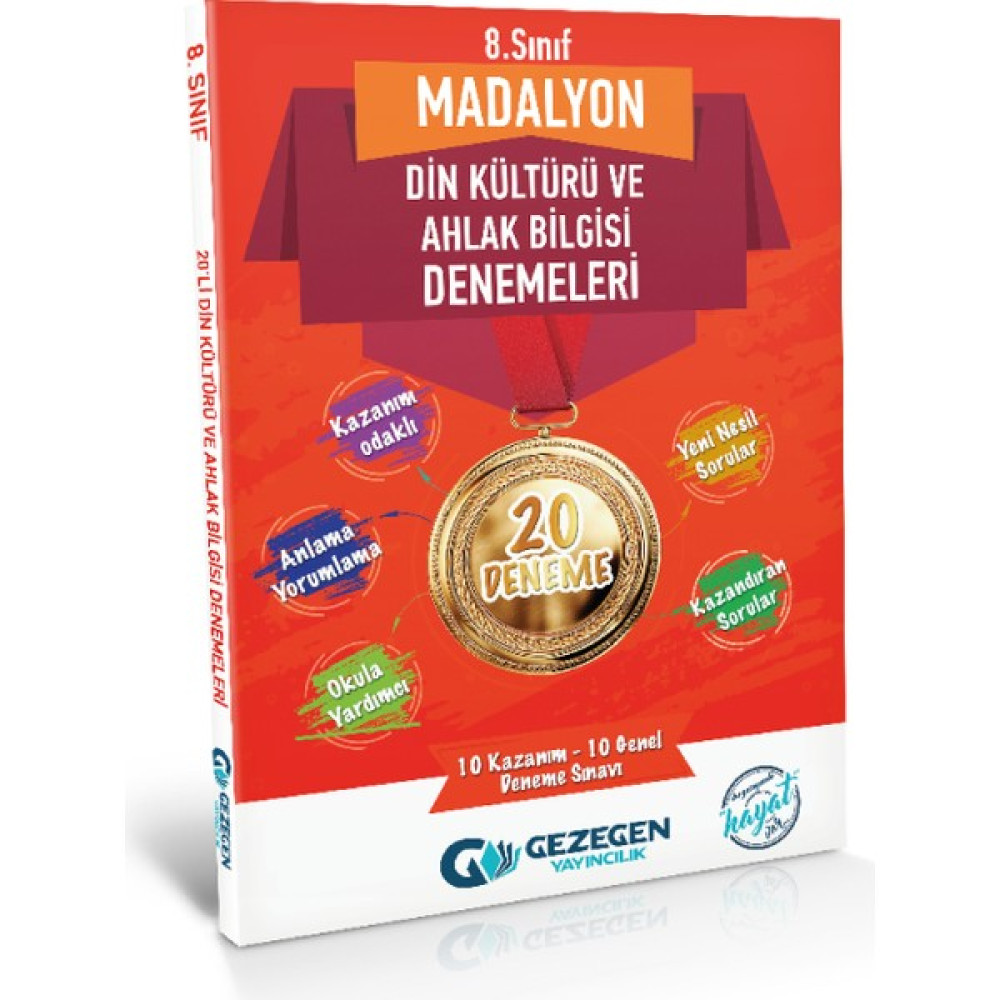 Madalyon Yayınları Din Kültürü Ve Ahlak Bilgisi 8.Sınıf 20'Li Denemeleri Temel Yeterlilik Testi (TYT) Fiyatı