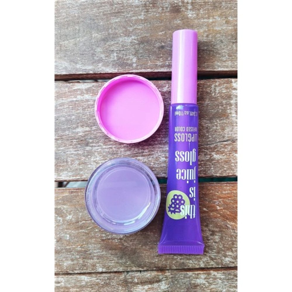 Madam Shushu Uhs Lıp Gloss + Balm Koruyucu Parlatıcı Set ( Üzüm Kokulu) - 5 Dudak Bakımı / Koruyucu Fiyatı