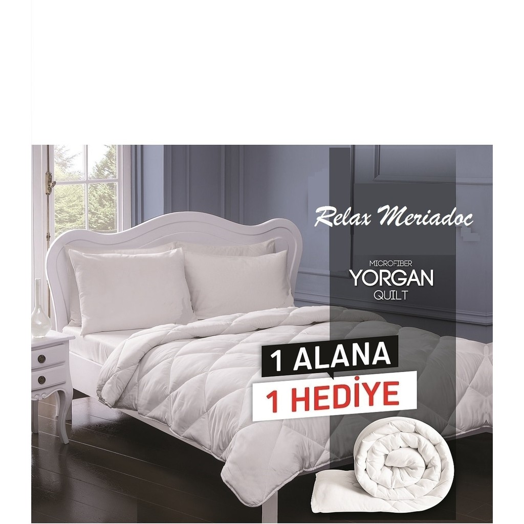 Madame Clean 2'li Microfiber Çift Kişilik Yorgan - 195 x 215 cm - Beyaz Yorgan Fiyatı