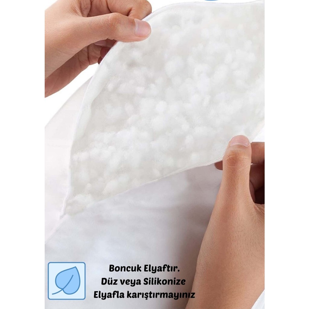 Madame Clean Antialerjik 50 x 70 Boncuk Slikon Yastık 1000 Gr 5 Adet - 50 x 70 cm - Beyaz Yastık Kılıfı Fiyatı