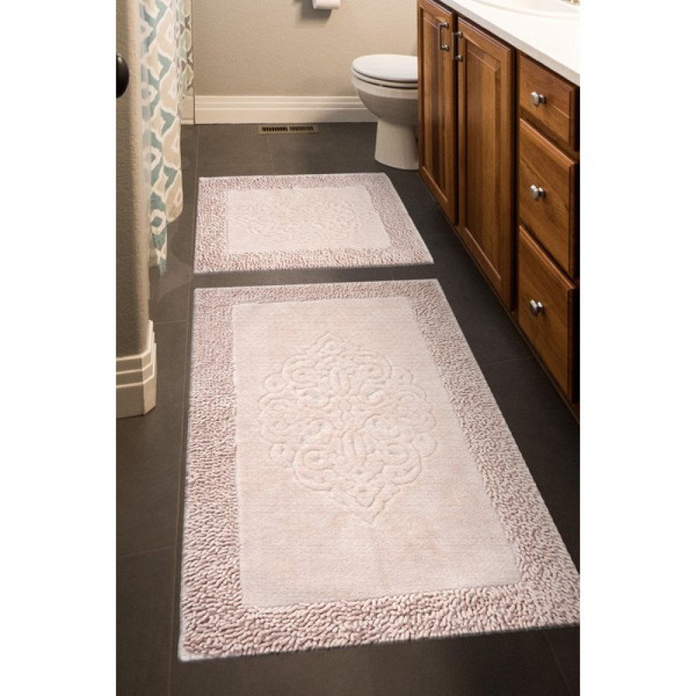 Madame Clean Tiffany 2'li Pamuklu Klozet Takımı, Pudra Banyo Paspas Seti - 60x100 50x60 Klozet Takımı Fiyatı