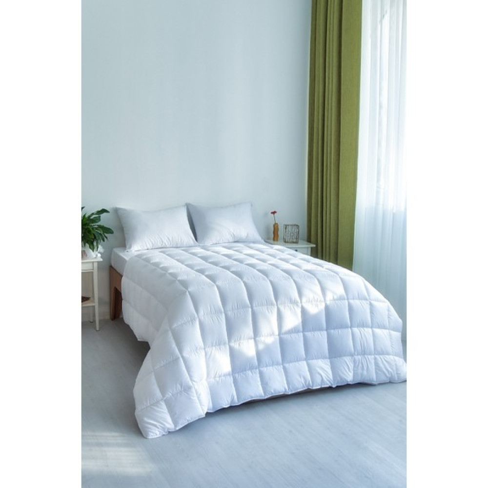 Madame Clean Yorgan Çift Kişilik Microfiber Dolgun Kare Desenli 195X215 cm - 195 x 215 cm - Beyaz Yorgan Fiyatı