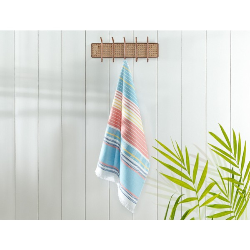 Madame Coco Marc Plaj Havlusu - Turuncu/mavi - Turuncu - 70 x 150 cm Plaj Havlusu Fiyatı