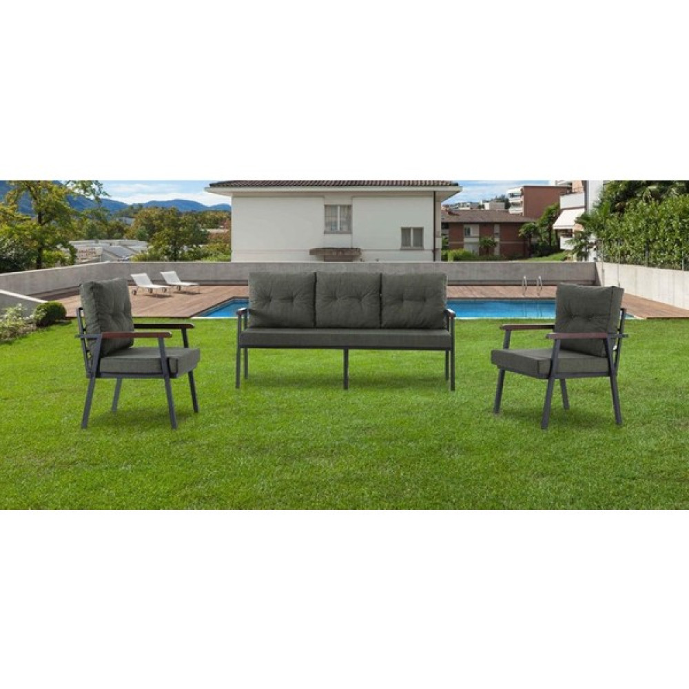 Madame Garden Bahçe ve Balkon Mobilyası Yeşil 3 + 1 + 1 Bahçe Mobilyası Takımı Fiyatı