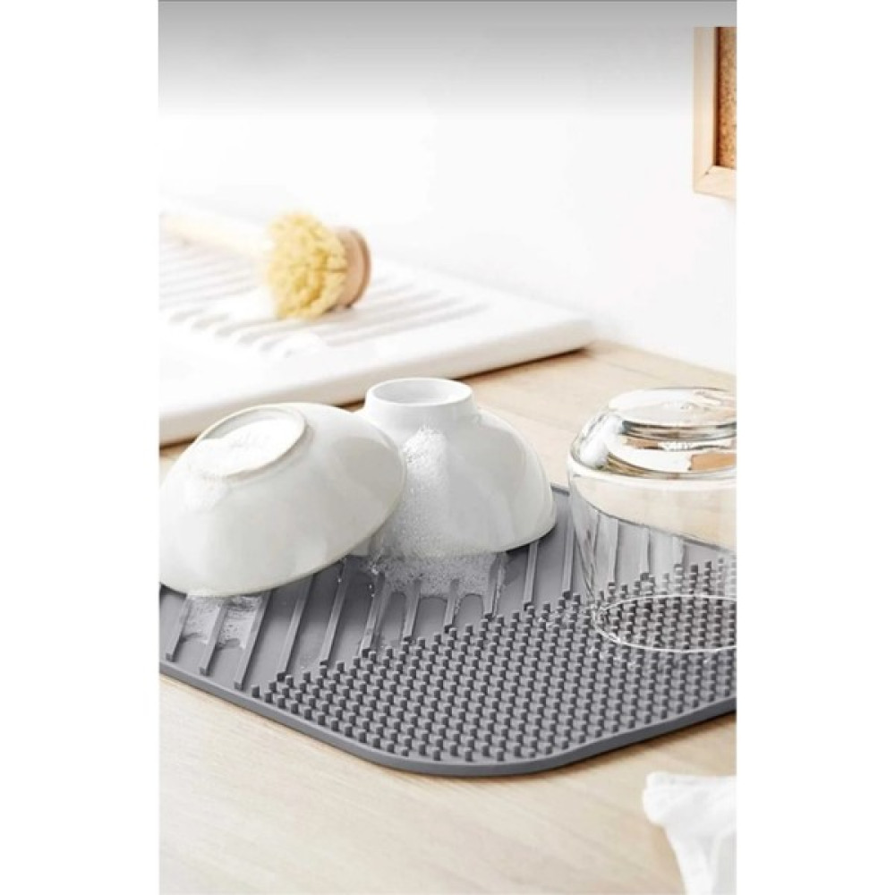 Madame Kitchen % 100 Orjinal Silikon Bulaşık Kurutma Matı Bulaşıklık Bulaşıktepsisi Mutfak Altlığı - 1 Adet Pratik Mutfak Gereçleri Fiyatı