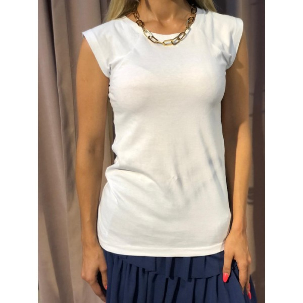 Madam'e Kokina Bisiklet Yaka Beyaz Kadın T-Shirt Bayan T-shirt Fiyatı