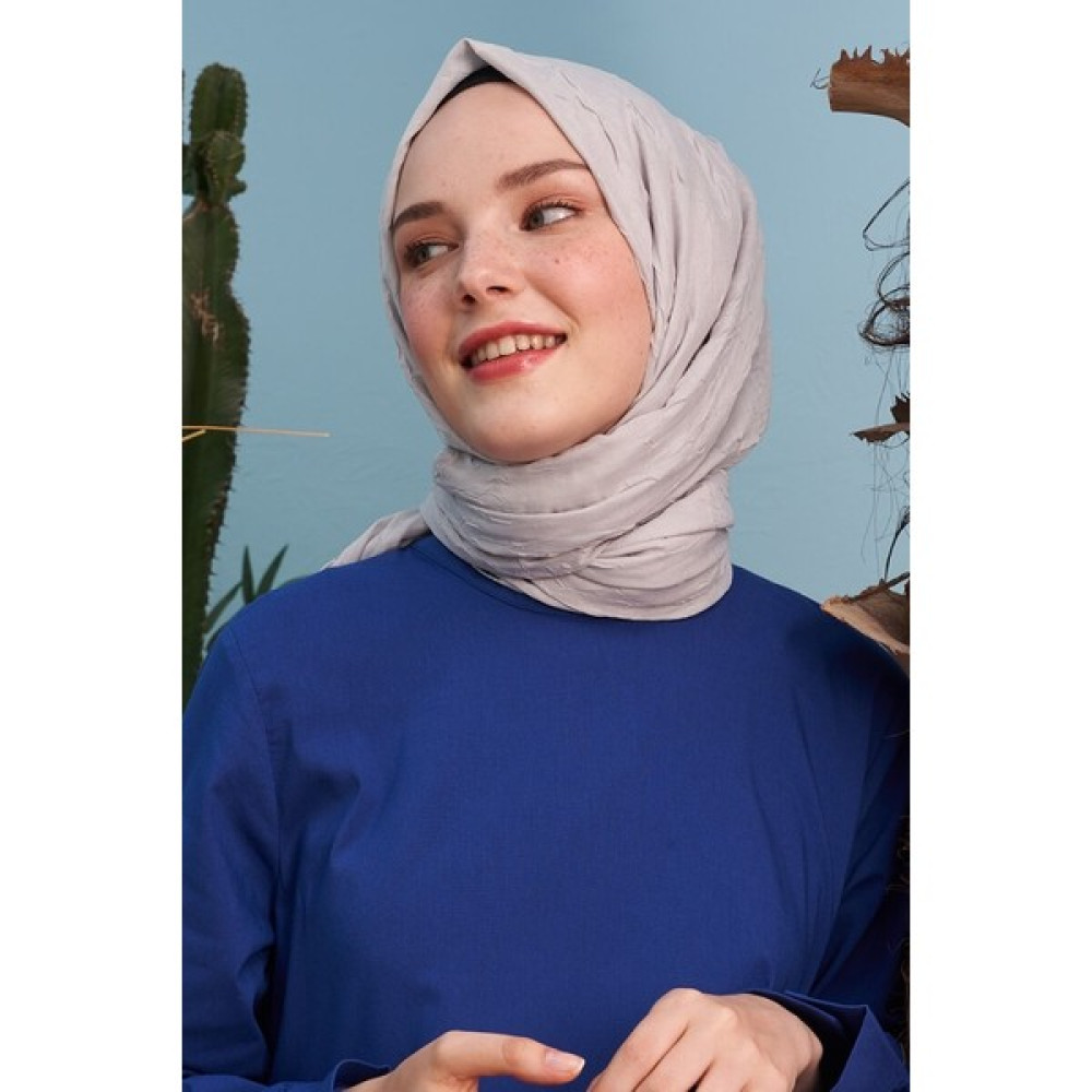 Madame Polo Bambu Kraş Şal-Gümüş Eşarp Fiyatı